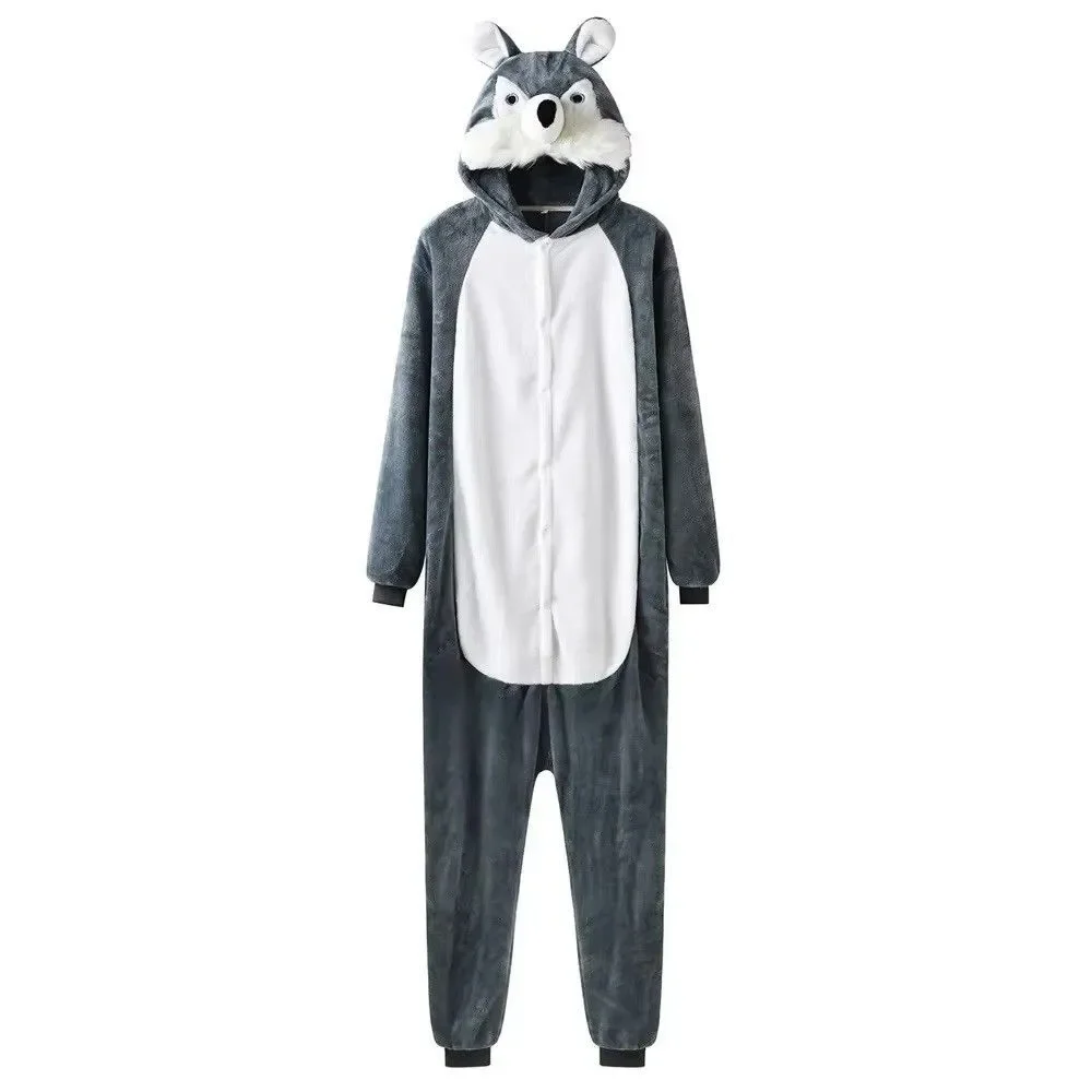Grey Wolf Kigurumi Pajamas